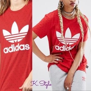 Adidas Pharrel Williams Women’s Trefoil Shirt HU, Size: Small, Color: Red, New